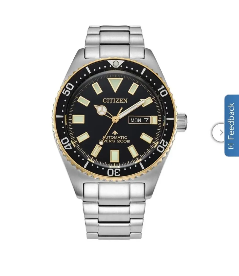 Citizen Promaster Diver NY0125-83E Automatic Black Dial Men’s Watch M-S Bracelet
